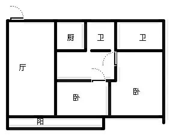 时代海岸  2室2厅2卫   310.00万客厅