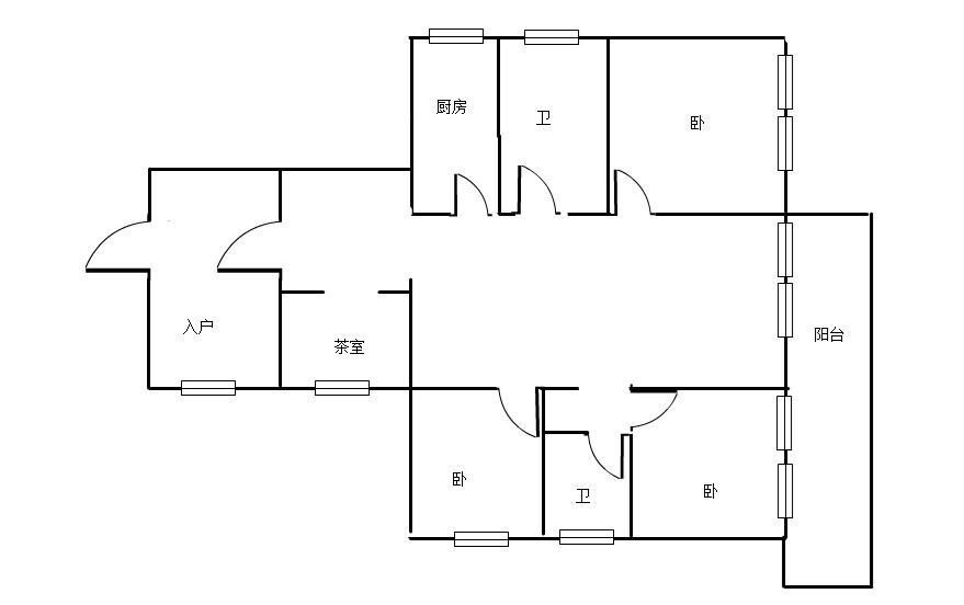 京海成鹿港溪山  3室2厅2卫   6000.00元/月室内图