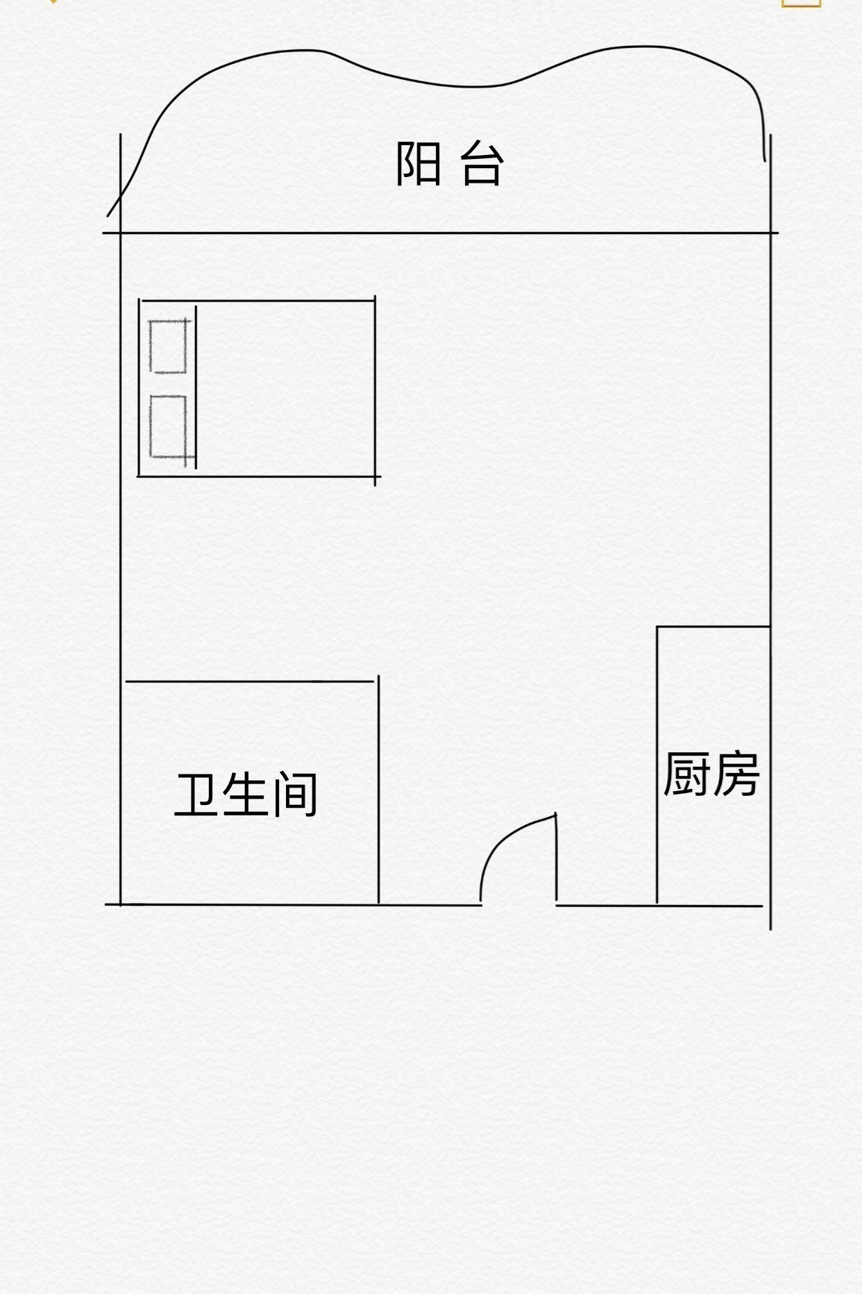 美丽新海岸  1室1厅1卫   130.00万客厅