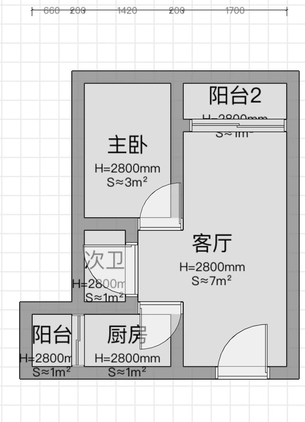 汇润花园  1室1厅1卫   120.00万客厅