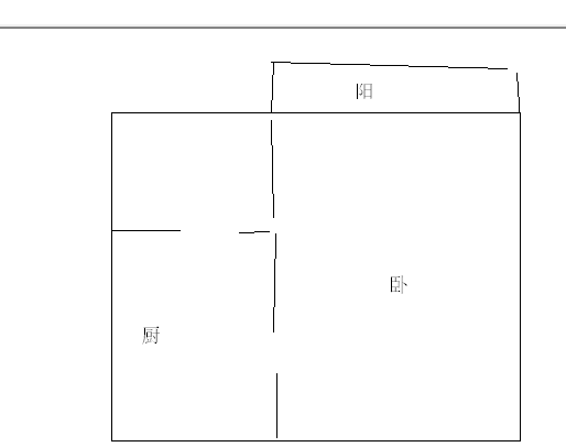 创业大厦  1室1厅1卫   90.00万客厅