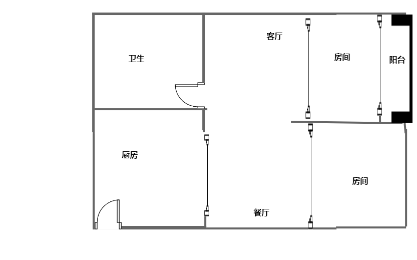 碧海蓝天  2室2厅1卫   250.00万客厅