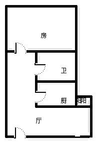 金润豪庭  1室1厅1卫   180.00万客厅