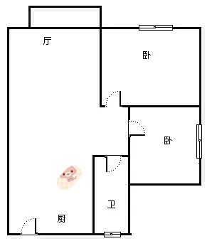 和兴家园  2室1厅1卫   170.00万客厅