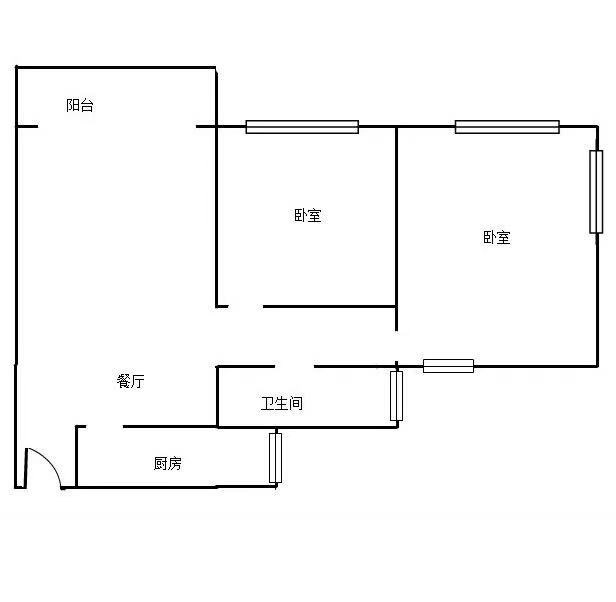 揽海听涛  2室1厅1卫   248.00万客厅