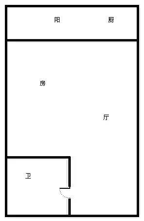 碧海蓝天  1室1厅1卫   1800.00元/月室内图