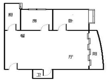 芙蓉锦园  2室2厅1卫   195.00万客厅