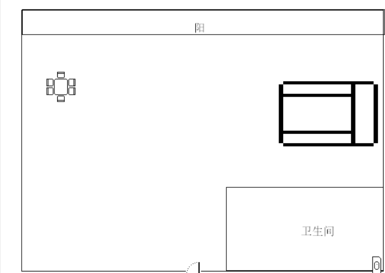 国光滨海花园  1室1厅1卫   160.00万客厅