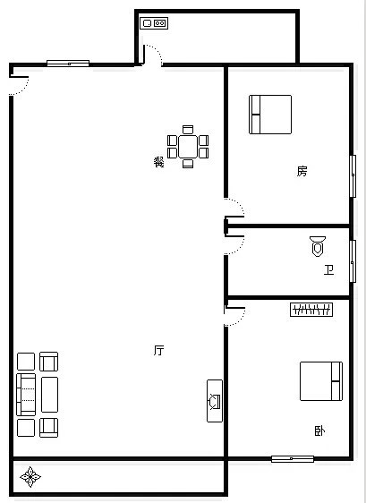 阳光翠园  2室2厅1卫   248.00万客厅