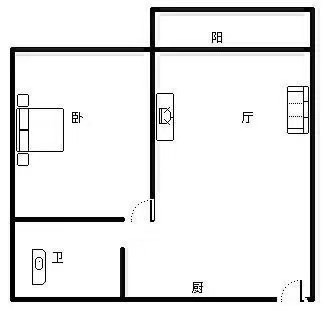 凤凰水城  1室1厅1卫   190.00万客厅