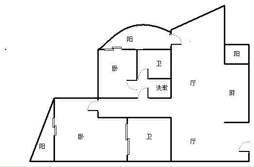 鲁能三亚湾美丽MALL  2室1厅2卫   260.00万客厅