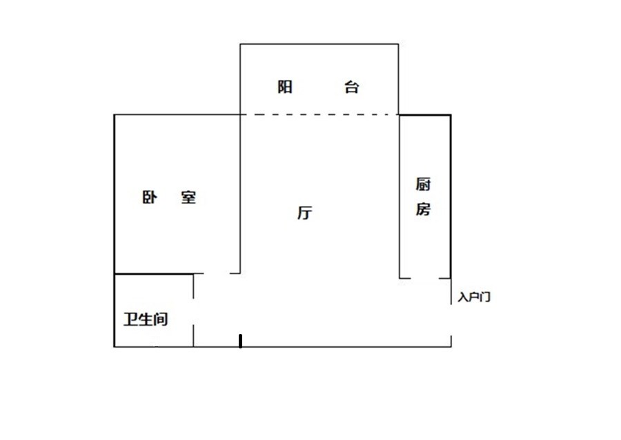 凤凰山居  1室1厅1卫   115.00万客厅