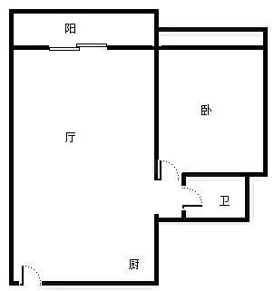 圣芭芭拉  1室1厅1卫   270.00万客厅