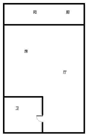 碧海蓝天  1室1厅1卫   2100.00元/月室内图