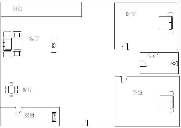 兰海花园三期  3室2厅2卫   5000.00元/月室内图