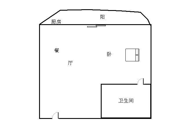 兰海花园二期  1室1厅1卫   190.00万客厅