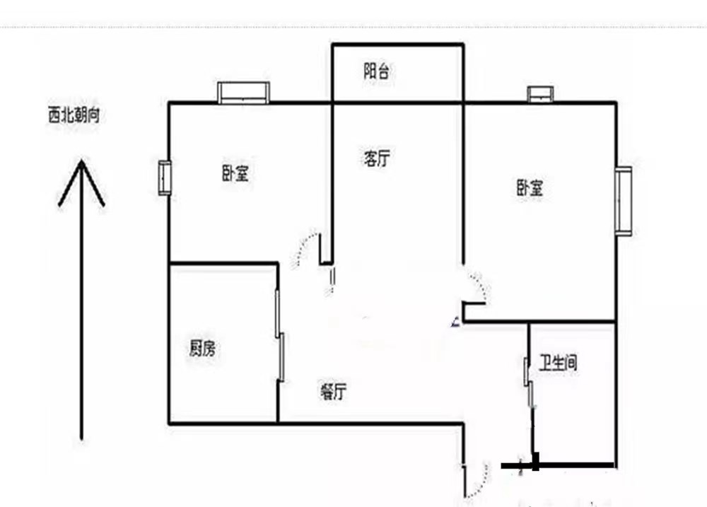 宁海花园 2室1厅1卫 3500.0元/月 宁海花园 2室1厅1卫 3500.0元/月室内图