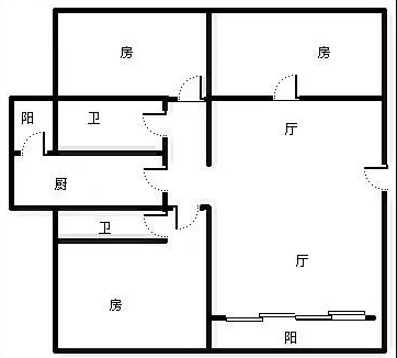 阳光海岸  3室2厅2卫   400.00万客厅