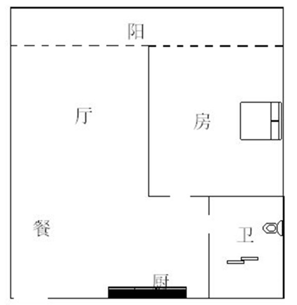 鲁能美丽五区二期  1室1厅1卫   180.00万客厅