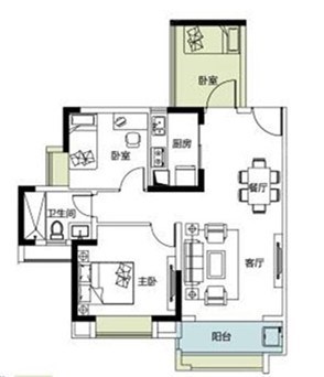 清平乐西郡 3室2厅1卫 200.0万 清平乐西郡 3室2厅1卫 200.0万客厅