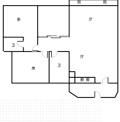 卓达东方巴哈马三期自由港湾  3室2厅2卫   285.00万客厅