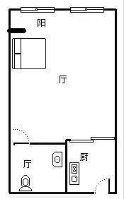 海天荟源  1室1厅1卫   126.00万客厅