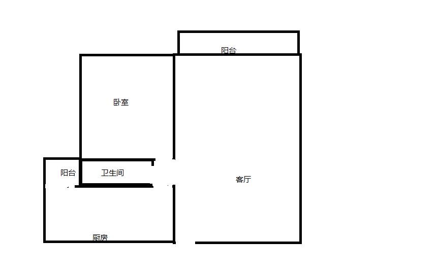 中铁子悦薹  1室2厅1卫   260.00万客厅