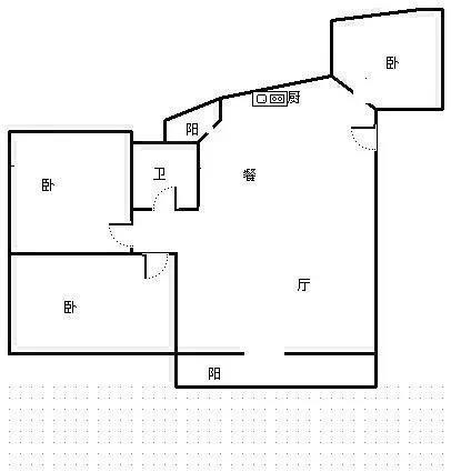 和兴家园  3室1厅1卫   300.00万客厅