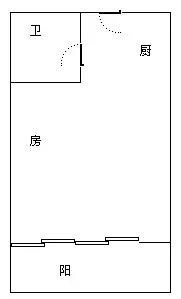 华庭天下  1室1厅1卫   99.00万客厅