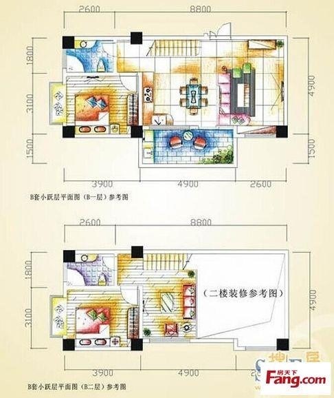 汇丰国际公寓  2室2厅2卫   3800.00元/月室内图