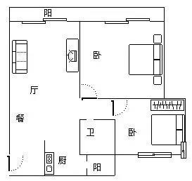 兰海花园三期  2室2厅1卫   400.00万客厅