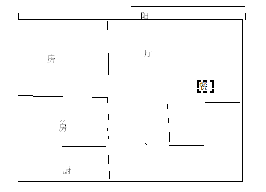 候鸟屋  2室2厅1卫   180.00万客厅