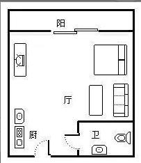 兰海花园二期  1室1厅1卫   5000.00元/月室内图