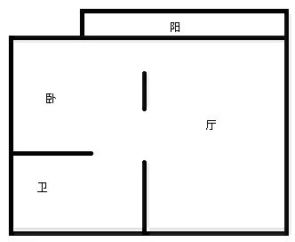 凤凰水城  1室1厅1卫   150.00万客厅