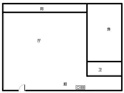 凤凰水城  1室1厅1卫   200.00万客厅