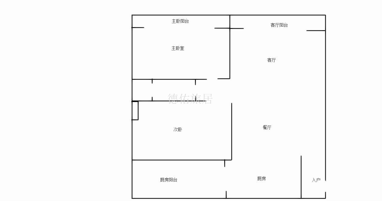 碧海蓝天  2室2厅1卫   350.00万客厅