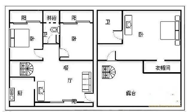 凤凰水城南岸  2室1厅1卫   265.00万客厅