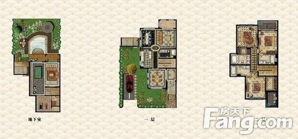 公主郡别墅三期(新)  5室2厅3卫   1550.00万客厅