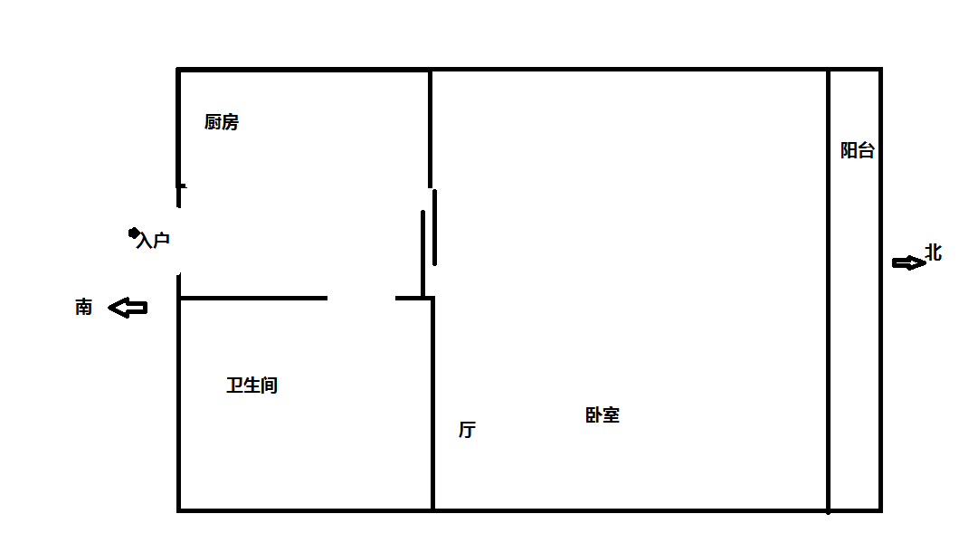 圣煜花园  1室1厅1卫   78.00万客厅