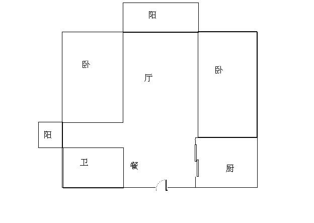 宁海花园  2室1厅1卫   300.00万客厅