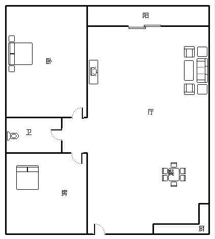 三亚景园城  2室2厅1卫   230.00万客厅