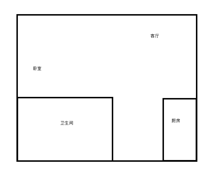 水三千  1室1厅1卫   100.00万客厅