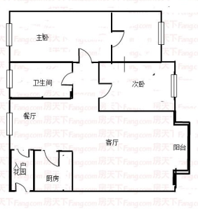 海韵假日休闲公寓  2室2厅2卫   280.00万客厅