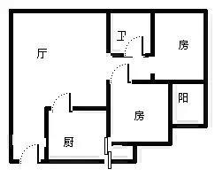 天泽湖畔  2室2厅1卫   285.00万客厅