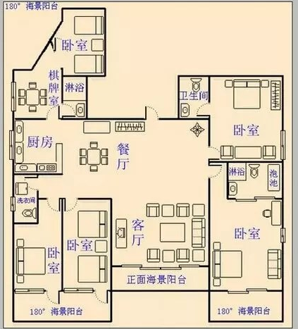 兰海花园二期  5室2厅4卫   2400.00万客厅