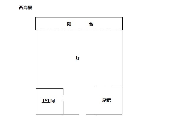 海岸龙庭  1室2厅1卫   135.00万客厅