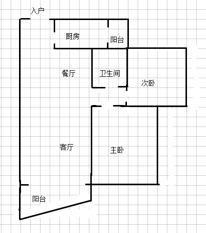 弘天水云间小区  2室1厅1卫   210.00万客厅