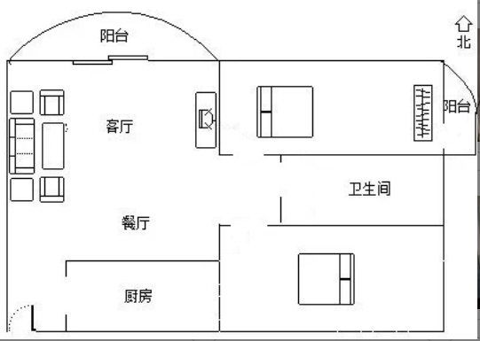 三永凤凰城  2室2厅2卫   240.00万客厅