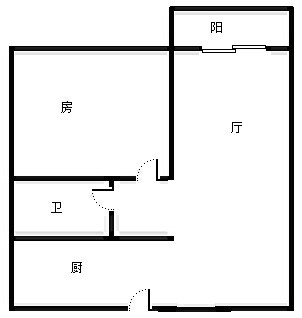 中华雅苑  1室1厅1卫   150.00万客厅