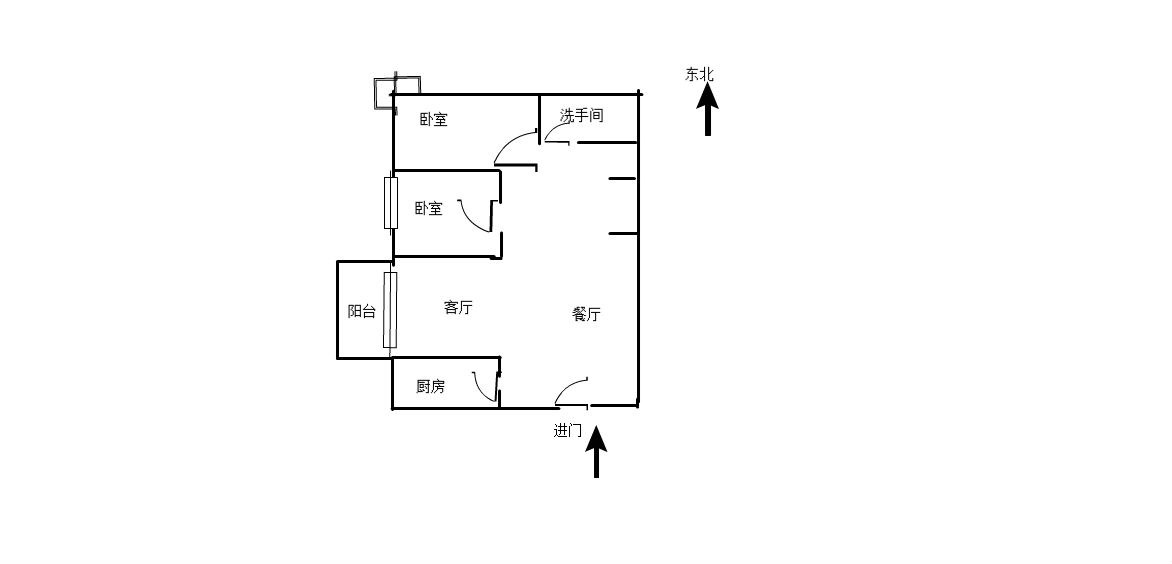 凤凰山居  1室2厅1卫   95.00万